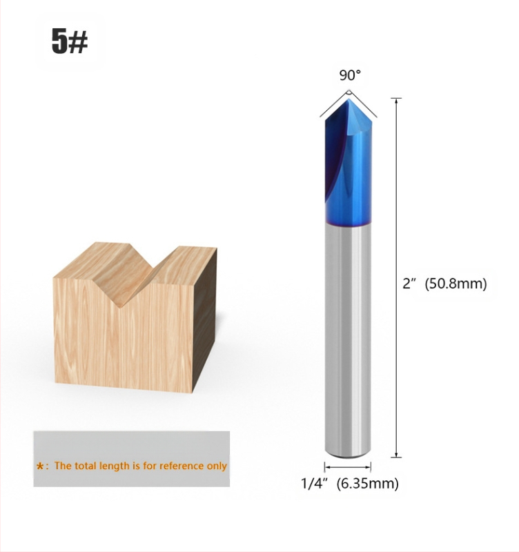V-alakú maró faipari felhasználásra – sorozat V, CNC-centerekhez kompatibilis, fa/MDF/laminált anyagokhoz
