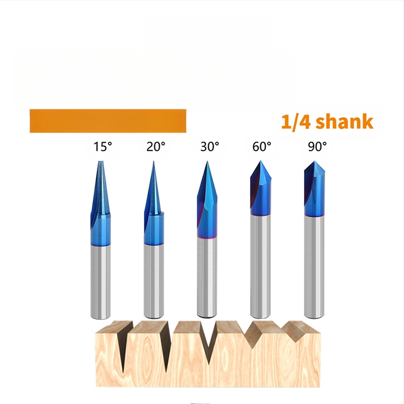 V-alakú maró faipari felhasználásra – sorozat V, CNC-centerekhez kompatibilis, fa/MDF/laminált anyagokhoz