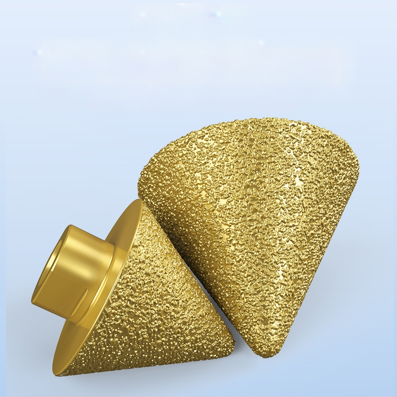 Haoqi Диамантен фрезер за заобляне на ръбове за керамични плочки и мрамор – отвори за дупки, разширител на отвори, бур за пробиване, конусовидна глава за шлайфане