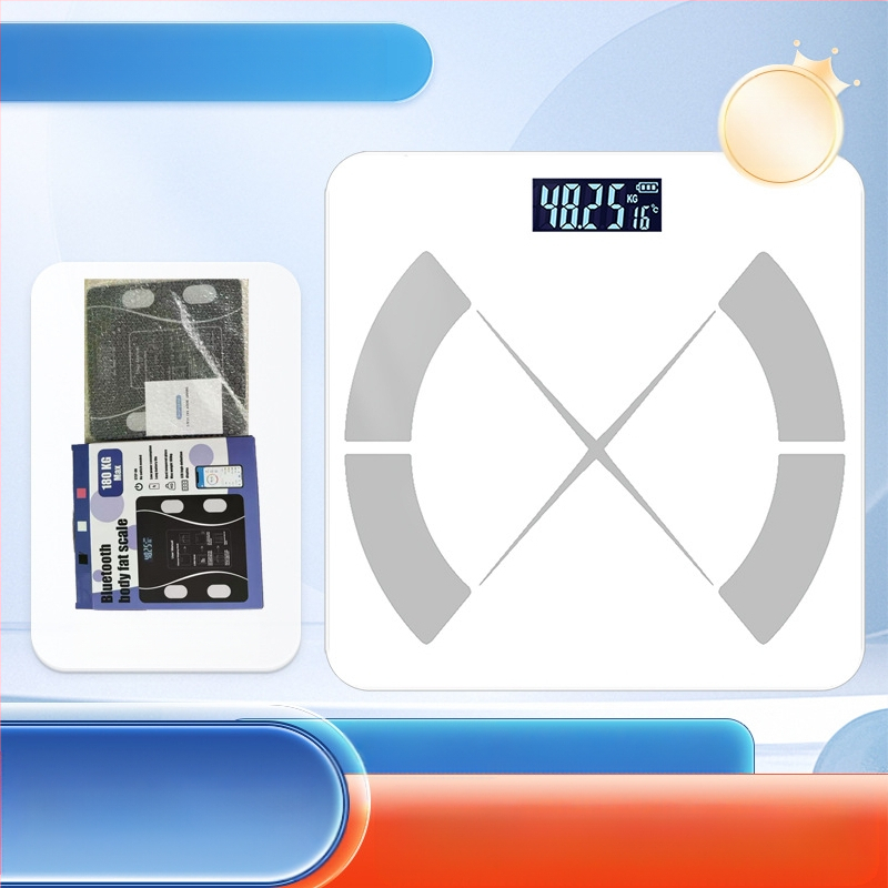 Ķermeņa tauku svari ar Bluetooth — gudra mājas veselības svari pieaugušajiem; mēra svaru, ķermeņa taukus, kalorijas un mitrumu; maksimālais slodze 180 kg