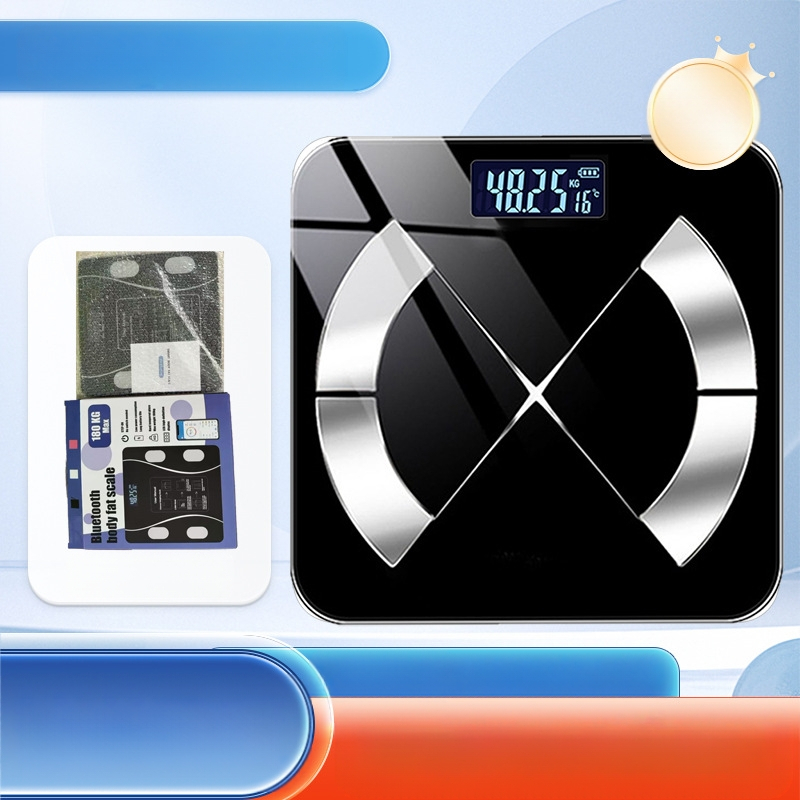 Ķermeņa tauku svari ar Bluetooth — gudra mājas veselības svari pieaugušajiem; mēra svaru, ķermeņa taukus, kalorijas un mitrumu; maksimālais slodze 180 kg