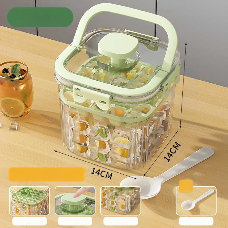 Youfanxin Găleată de Gheață – Transparentă, din Plastic Îngroșat, pentru Picnicuri în Aer Liber, Portabilă și Multifuncțională (Lansată Iulie 2024)