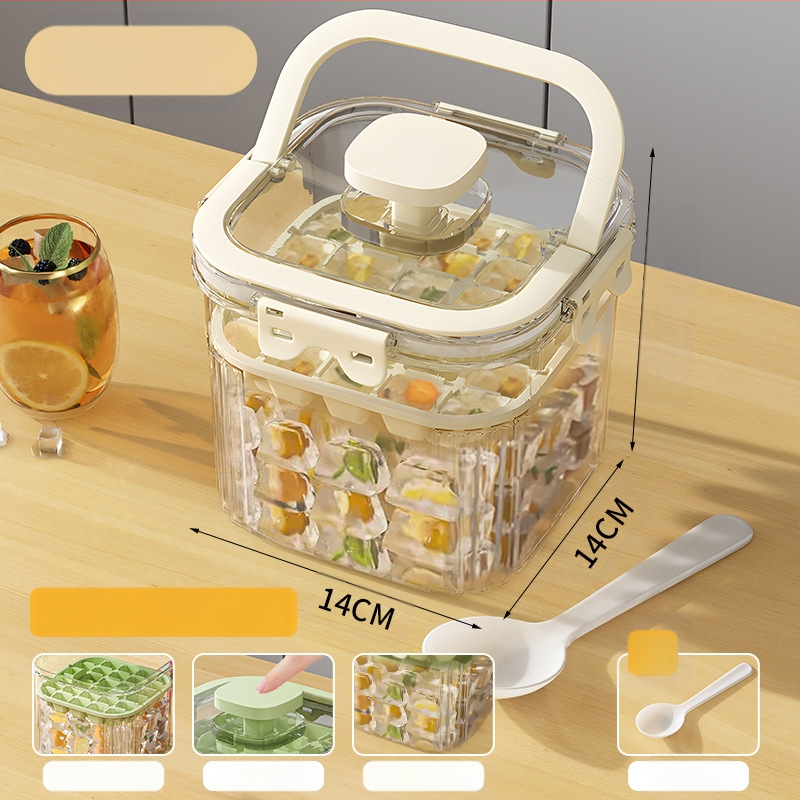 Youfanxin Găleată de Gheață – Transparentă, din Plastic Îngroșat, pentru Picnicuri în Aer Liber, Portabilă și Multifuncțională (Lansată Iulie 2024)