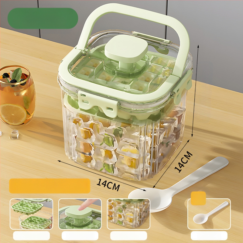 Youfanxin Găleată de Gheață – Transparentă, din Plastic Îngroșat, pentru Picnicuri în Aer Liber, Portabilă și Multifuncțională (Lansată Iulie 2024)