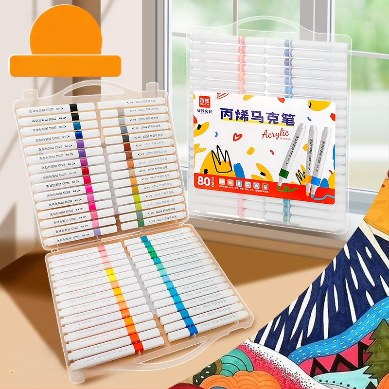 Hundred Knowledge akrila marķieris, ūdensizturīgs, graffiti un akvareļu zīmējumiem