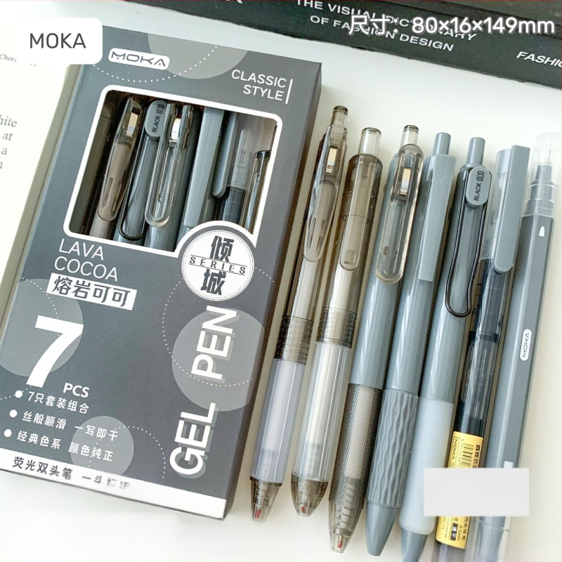 Gēla pildspalva ar plastmasas korpusu, nerūsējošā tērauda gals, neizdzēšams