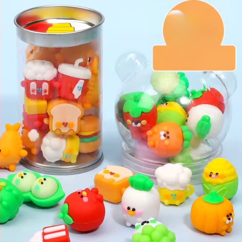 Keqijia 3D гума за корекция с форми на морски животни в кофа, TPR материал, за деца и ученици