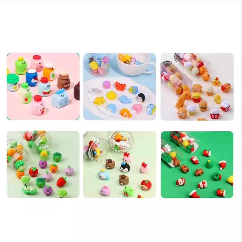 Keqijia 3D гума за корекция с форми на морски животни в кофа, TPR материал, за деца и ученици