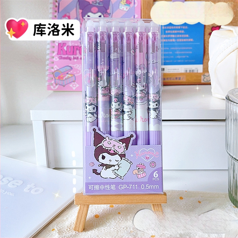 Wenlai Karikatūras Dzēšamā Gēla Pildspalva, Plastmasas korpuss, Nospiežamais Mehānisms, Gēla Tinte