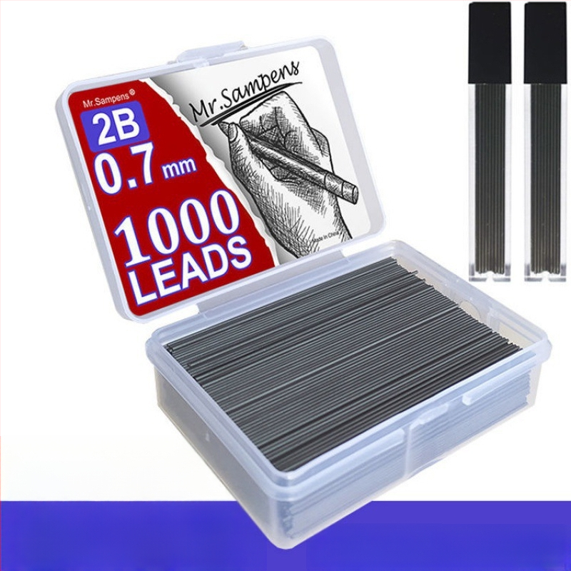 Longyi γόμωση μολυβιού μηχανικού με ρητινώδη πυρήνα, μεταλλικό περίβλημα, 2 εφεδρικές γόμισες