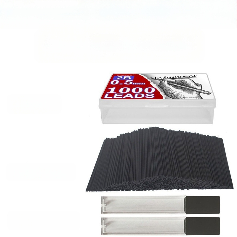 Longyi γόμωση μολυβιού μηχανικού με ρητινώδη πυρήνα, μεταλλικό περίβλημα, 2 εφεδρικές γόμισες