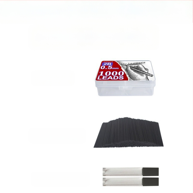 Longyi γόμωση μολυβιού μηχανικού με ρητινώδη πυρήνα, μεταλλικό περίβλημα, 2 εφεδρικές γόμισες