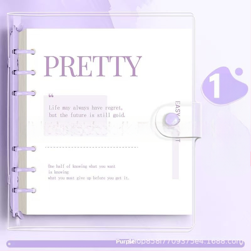 Bilježnica s PVC koricama, veza na listove (loose-leaf), papir 80 g/m², XFYP, kreativni trendovi