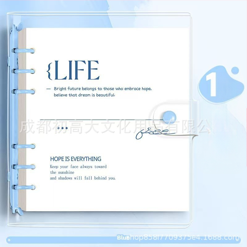 Bilježnica s PVC koricama, veza na listove (loose-leaf), papir 80 g/m², XFYP, kreativni trendovi