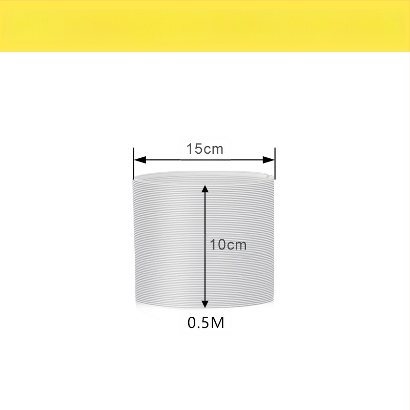 Преносима тръба за изхвърляне на въздух от климатик с телескопичен топлообменник и усилена кордувана PP тръба с метална армировка