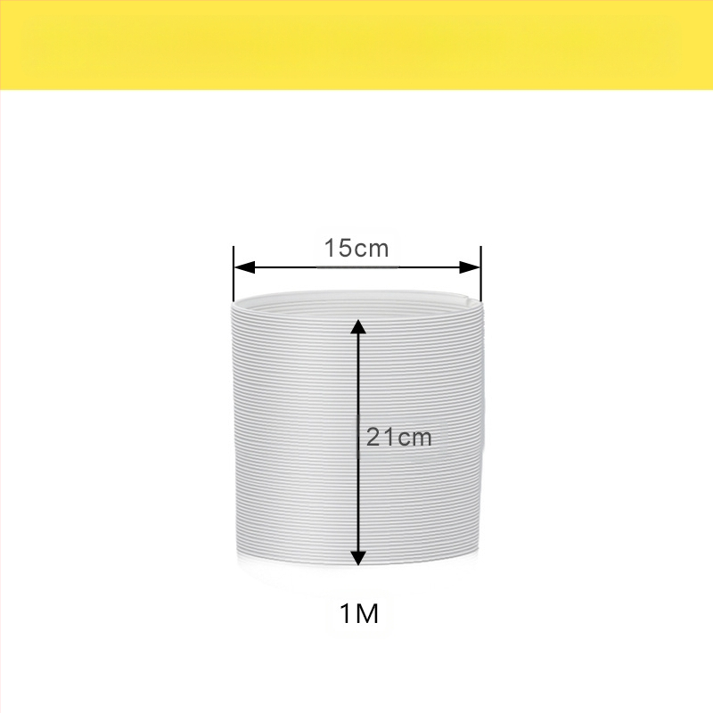 Преносима тръба за изхвърляне на въздух от климатик с телескопичен топлообменник и усилена кордувана PP тръба с метална армировка