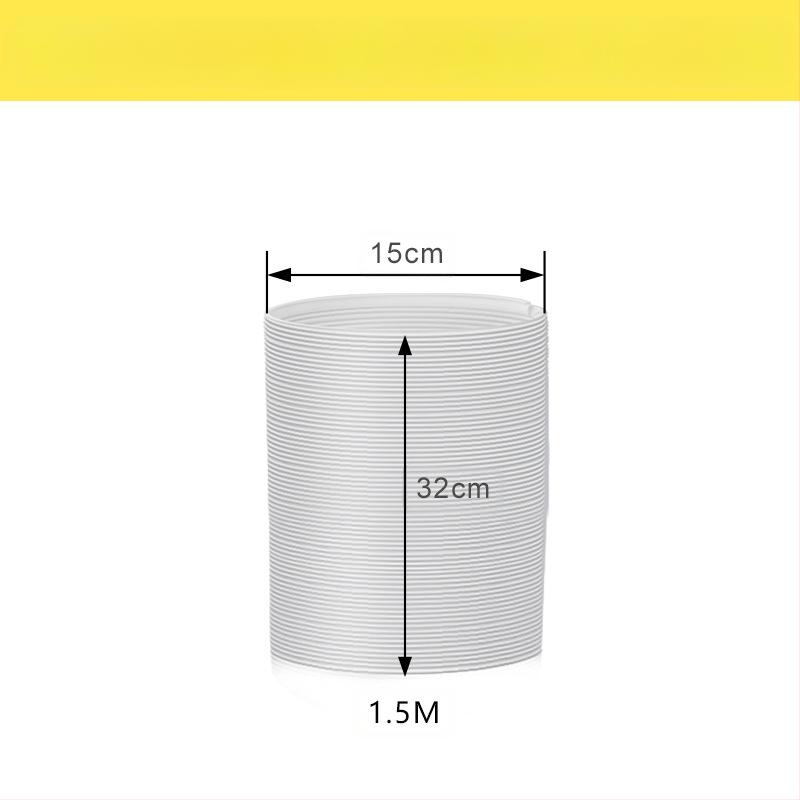 Преносима тръба за изхвърляне на въздух от климатик с телескопичен топлообменник и усилена кордувана PP тръба с метална армировка