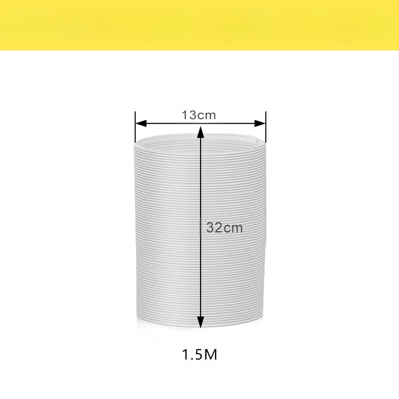 Преносима тръба за изхвърляне на въздух от климатик с телескопичен топлообменник и усилена кордувана PP тръба с метална армировка