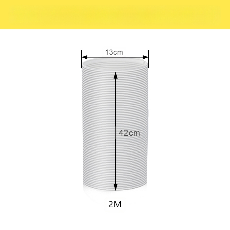 Преносима тръба за изхвърляне на въздух от климатик с телескопичен топлообменник и усилена кордувана PP тръба с метална армировка