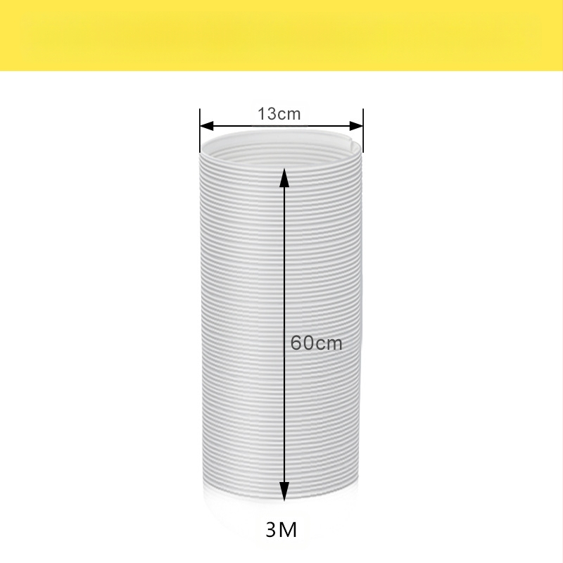 Преносима тръба за изхвърляне на въздух от климатик с телескопичен топлообменник и усилена кордувана PP тръба с метална армировка