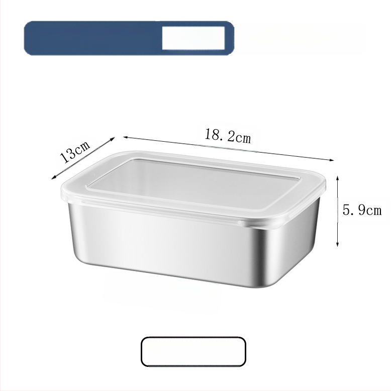 Nerūdijančio plieno kvadratinė lėkštė su dangčiu – patvari serviravimo ir laikymo talpa, elektrolyzinis paviršius, galimybė spausdinti logotipą