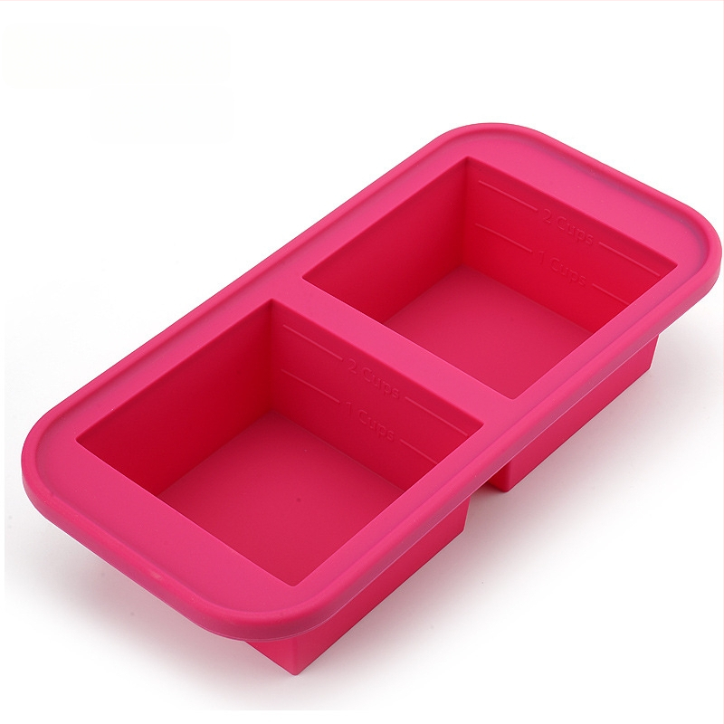 Силиконова форма за лед с капак – 500 ml, бързо замразяване, лесно изваждане, кутия за съхранение на храна