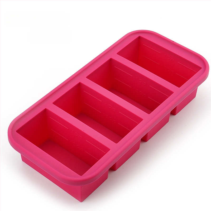 Силиконова форма за лед с капак – 500 ml, бързо замразяване, лесно изваждане, кутия за съхранение на храна