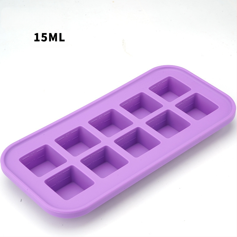 Силиконова форма за лед с капак – 500 ml, бързо замразяване, лесно изваждане, кутия за съхранение на храна