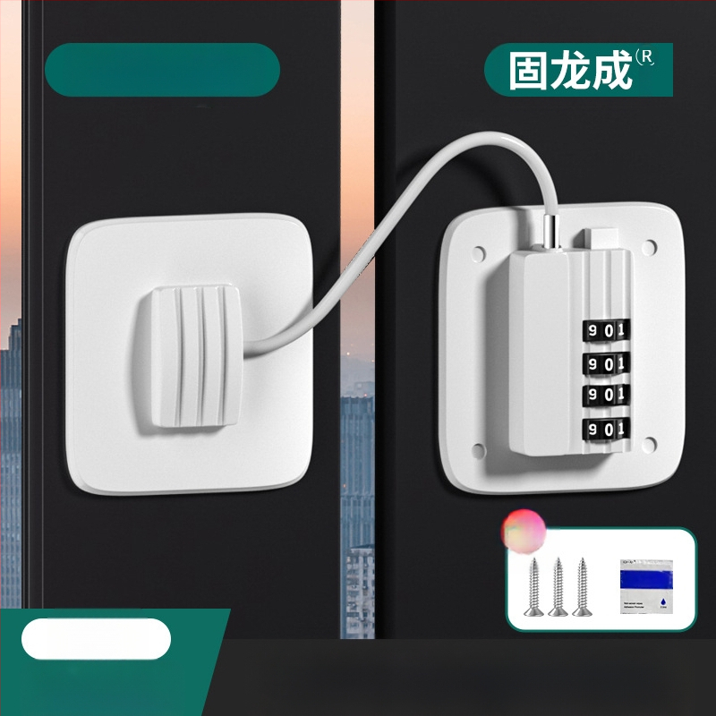 Gulongcheng 814 paroles slēdzene logu un durvju – nerūsējošais tērauds + ABS, bērnu drošība, piemērots logiem un bīdāmām durvīm, daudzfunkcionāla slēdzene