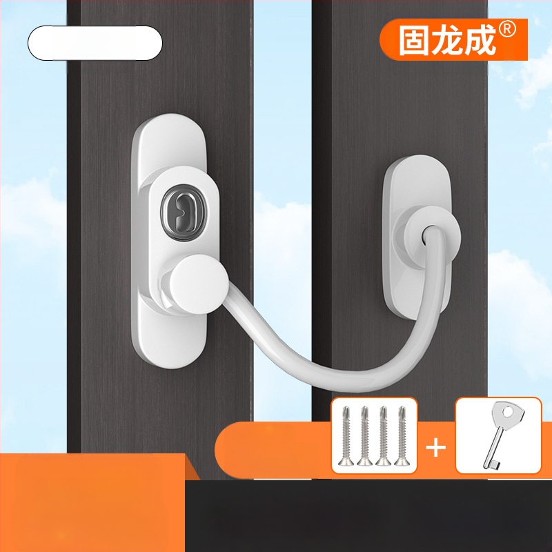 Gulongcheng 814 paroles slēdzene logu un durvju – nerūsējošais tērauds + ABS, bērnu drošība, piemērots logiem un bīdāmām durvīm, daudzfunkcionāla slēdzene