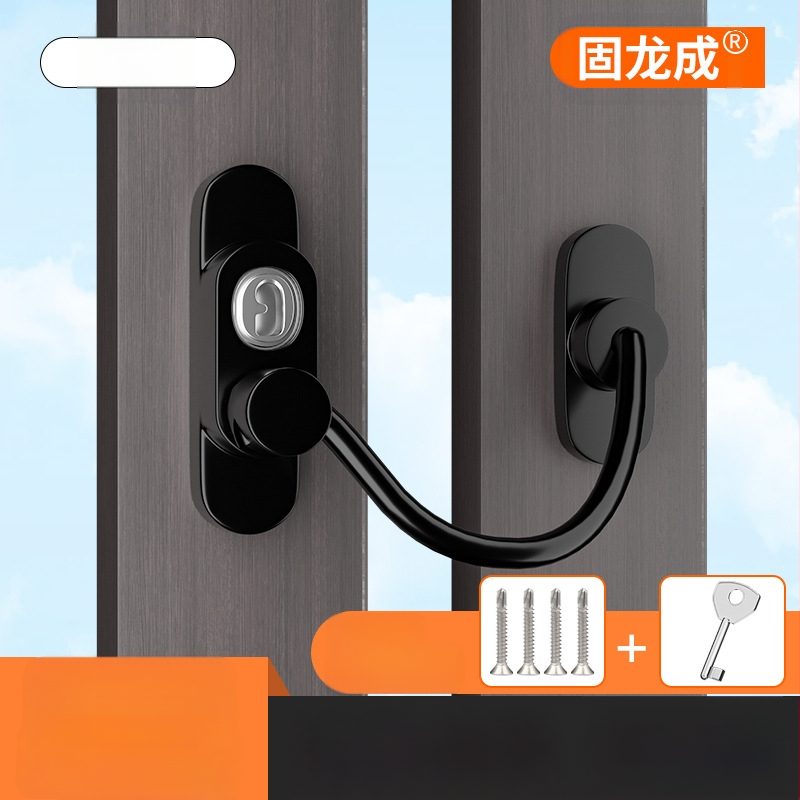 Gulongcheng 814 paroles slēdzene logu un durvju – nerūsējošais tērauds + ABS, bērnu drošība, piemērots logiem un bīdāmām durvīm, daudzfunkcionāla slēdzene