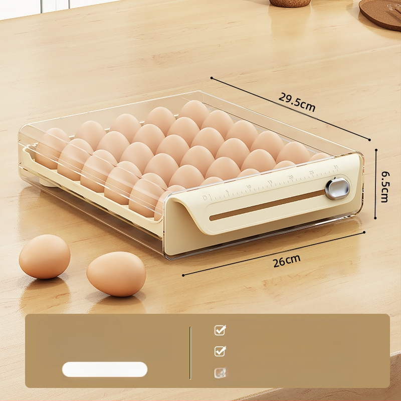 Munade hoiukarp külmkappi - läbipaistev PET, kahekihiline, toidukvaliteediga plastik