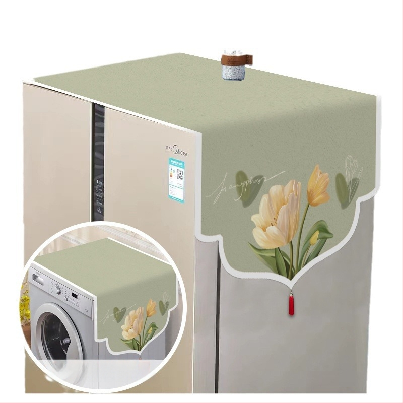 Set universal de protecție împotriva prafului pentru electrocasnice — fibre de poliester, stil modern minimalist, pentru frigider, mașină de spălat și cuptor cu microunde