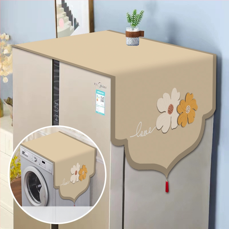 Set universal de protecție împotriva prafului pentru electrocasnice — fibre de poliester, stil modern minimalist, pentru frigider, mașină de spălat și cuptor cu microunde