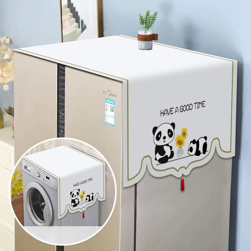 Set universal de protecție împotriva prafului pentru electrocasnice — fibre de poliester, stil modern minimalist, pentru frigider, mașină de spălat și cuptor cu microunde