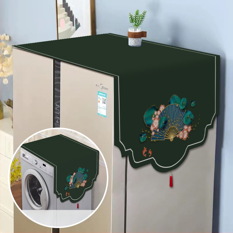 Set universal de protecție împotriva prafului pentru electrocasnice — fibre de poliester, stil modern minimalist, pentru frigider, mașină de spălat și cuptor cu microunde