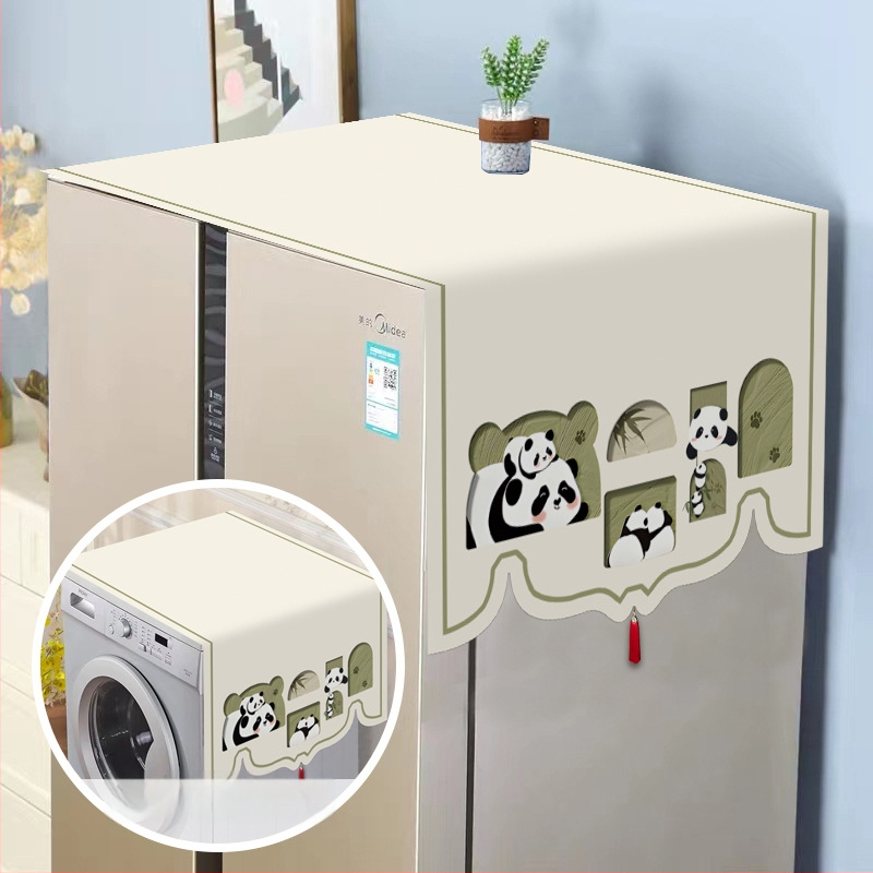 Set universal de protecție împotriva prafului pentru electrocasnice — fibre de poliester, stil modern minimalist, pentru frigider, mașină de spălat și cuptor cu microunde