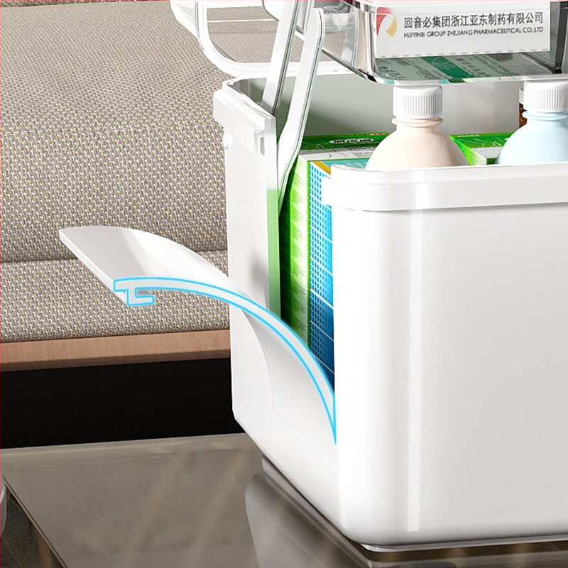 Fengzhe Gyógyszeres doboz, háromrétegű hordozható műanyag tároló, nagy kapacitás