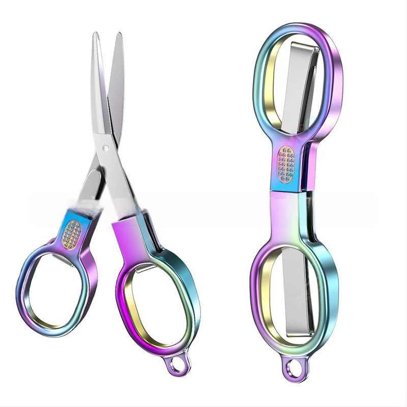 Foarfecă pliabilă cu strat titan, pentru pescuit, pentru fire de pescuit, grosime 1.0