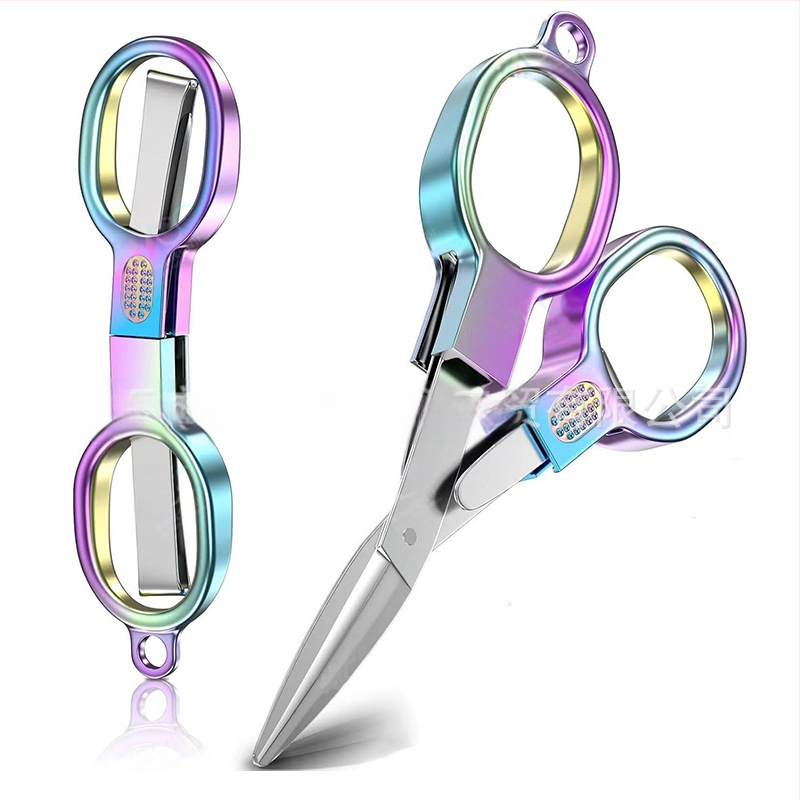 Foarfecă pliabilă cu strat titan, pentru pescuit, pentru fire de pescuit, grosime 1.0