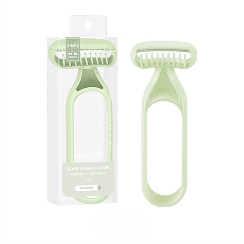 Uzacu griešanas nazis, manuālais skūšanas rīks ar importētu asmeni, korpuss no ABS un nerūsējošā tērauda