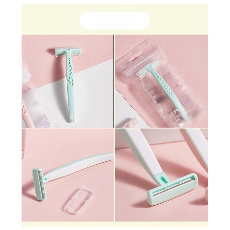 Uzacu griešanas nazis, manuālais skūšanas rīks ar importētu asmeni, korpuss no ABS un nerūsējošā tērauda