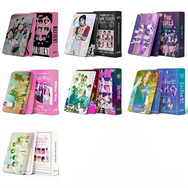 Κάρτες ευχετήριες, σετ 55 καρτών με μελάνι σε σκόνη, στυλ LOMO, συλλεκτική έκδοση