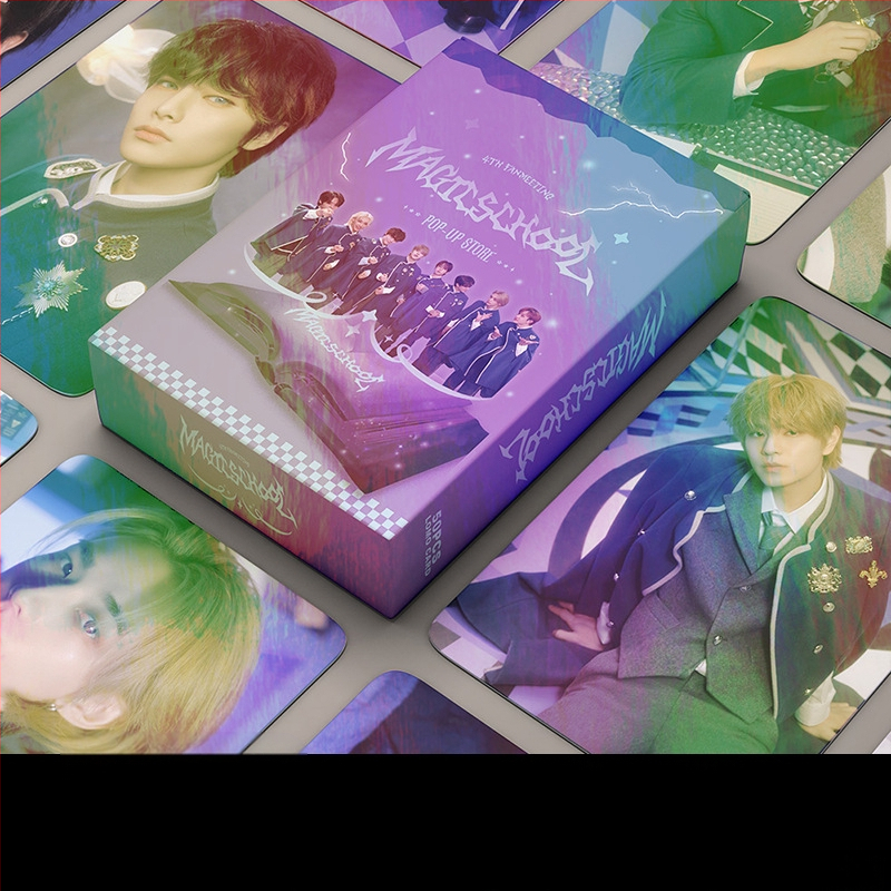 Κάρτες ευχετήριες, σετ 55 καρτών με μελάνι σε σκόνη, στυλ LOMO, συλλεκτική έκδοση