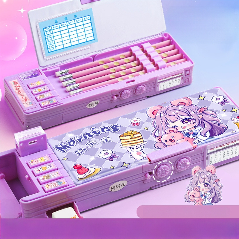 Penar pentru creioane F863, plastic, aproximativ 550 g, autorizare IP: animație joc (IP nume: Y·TIN), personalizare și imprimare a logo-ului disponibile