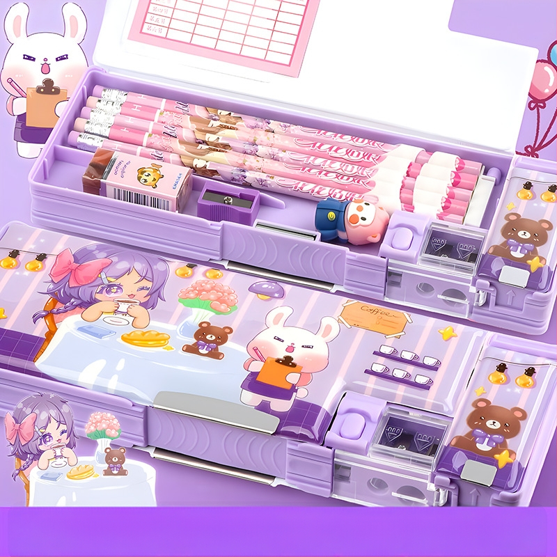 Penar pentru creioane F863, plastic, aproximativ 550 g, autorizare IP: animație joc (IP nume: Y·TIN), personalizare și imprimare a logo-ului disponibile