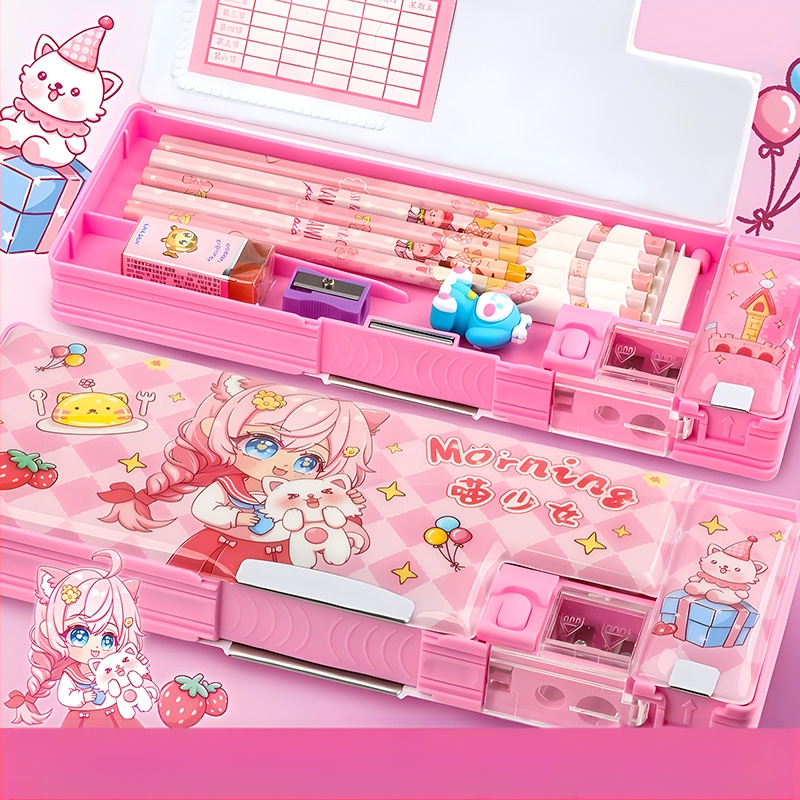 Penar pentru creioane F863, plastic, aproximativ 550 g, autorizare IP: animație joc (IP nume: Y·TIN), personalizare și imprimare a logo-ului disponibile