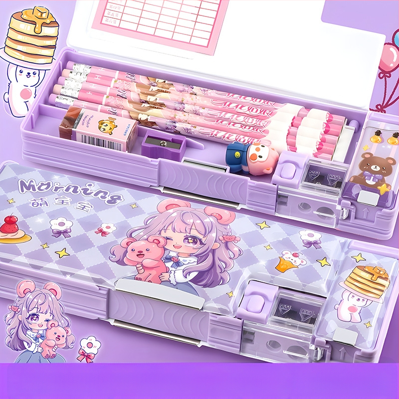 Penar pentru creioane F863, plastic, aproximativ 550 g, autorizare IP: animație joc (IP nume: Y·TIN), personalizare și imprimare a logo-ului disponibile