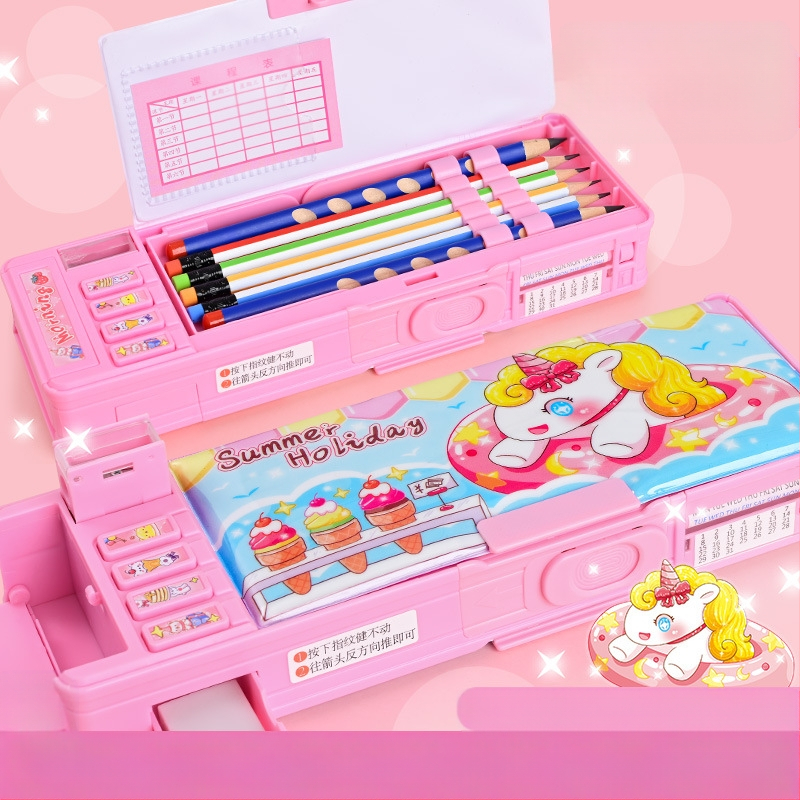 Penar pentru creioane F863, plastic, aproximativ 550 g, autorizare IP: animație joc (IP nume: Y·TIN), personalizare și imprimare a logo-ului disponibile