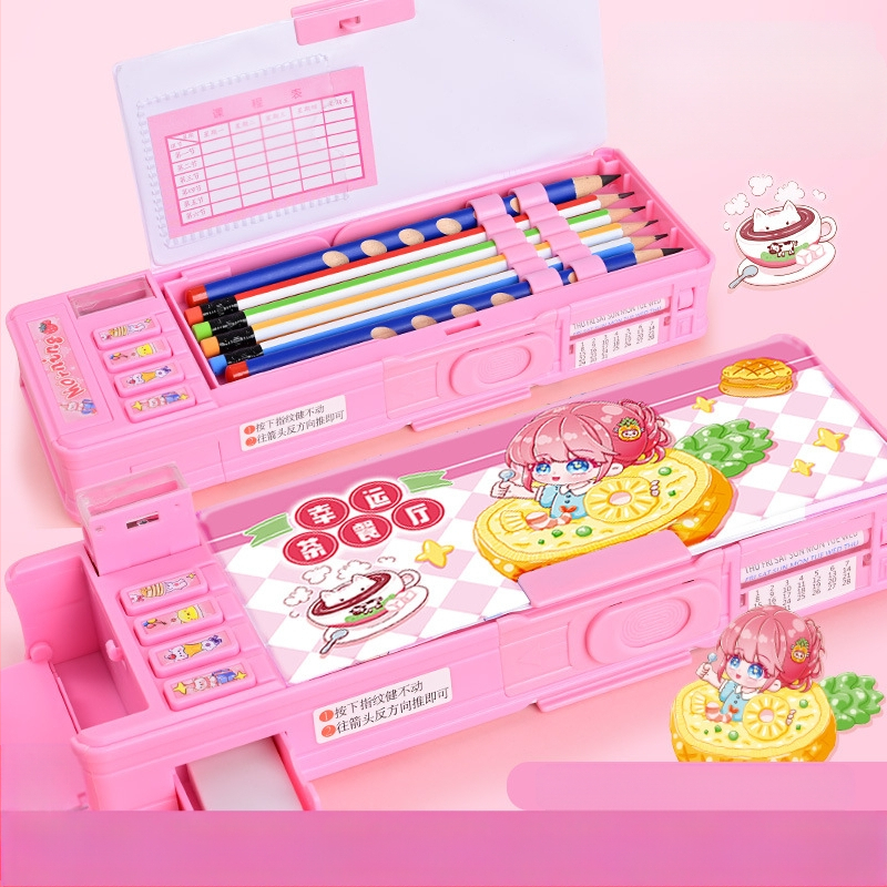 Penar pentru creioane F863, plastic, aproximativ 550 g, autorizare IP: animație joc (IP nume: Y·TIN), personalizare și imprimare a logo-ului disponibile